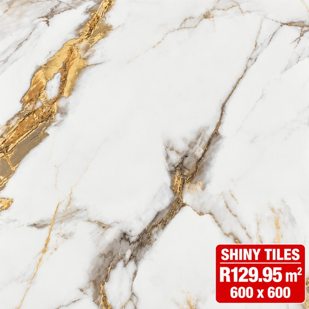 600x600 Porcelain Floor & Wall Tiles C- GR Shiny R129 m2