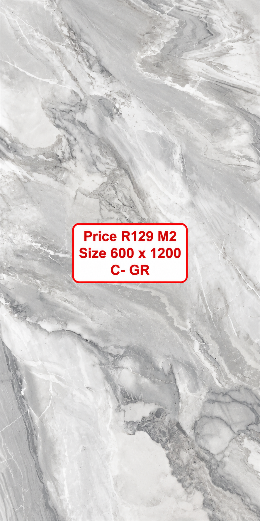 Size 600 x 1200 shiny porcelain tiles