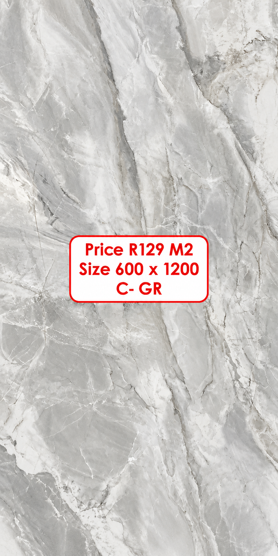 Size 600 x 1200 shiny porcelain tiles
