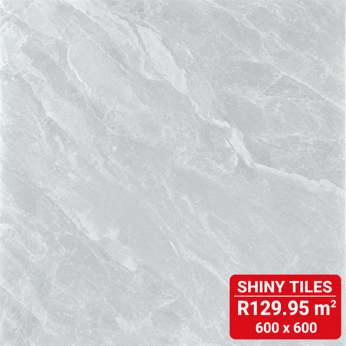600x600 Porcelain Floor & Wall Tiles C- GR Shiny R129 m2