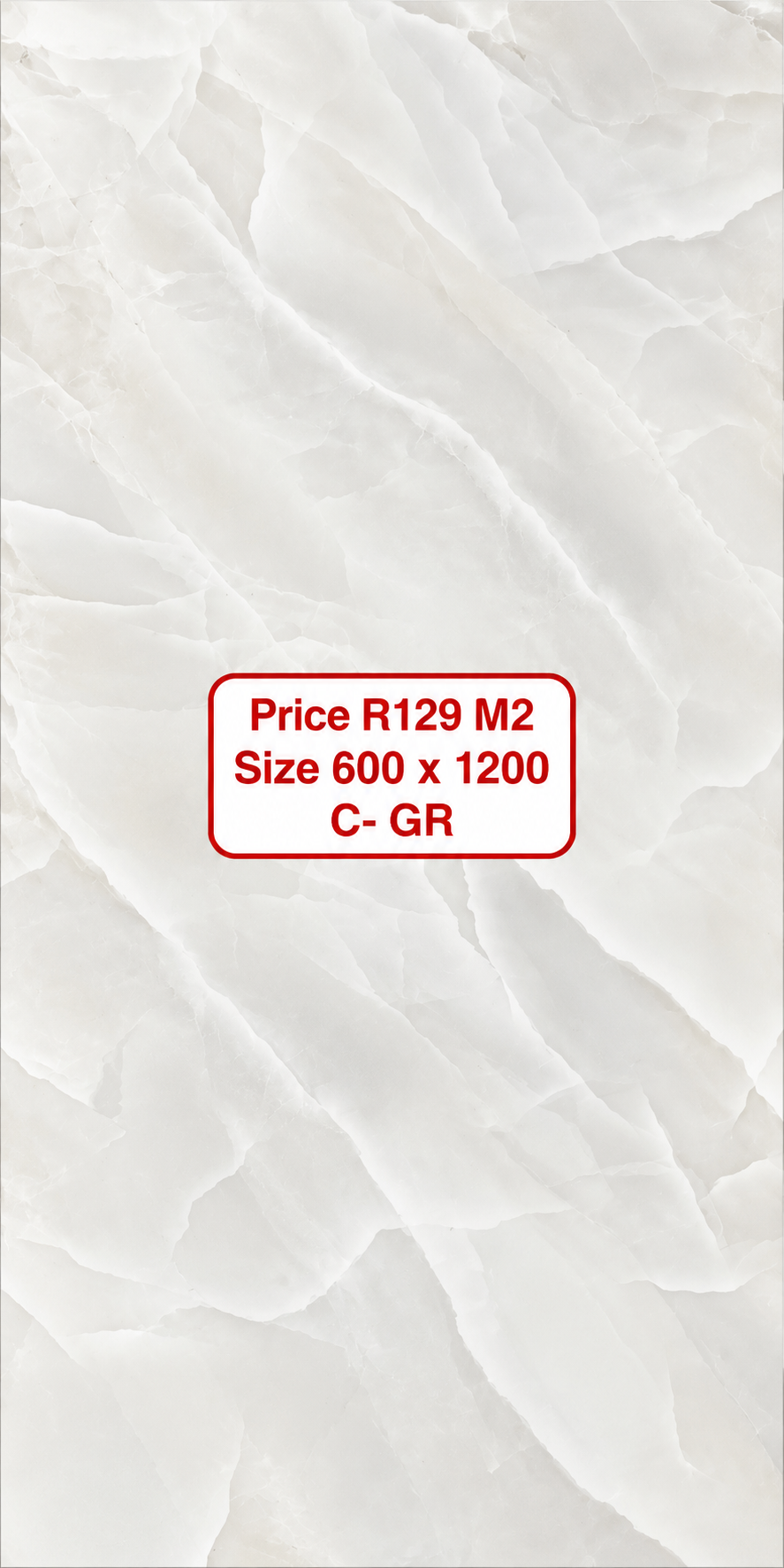 Size 600 x 1200 shiny porcelain tiles