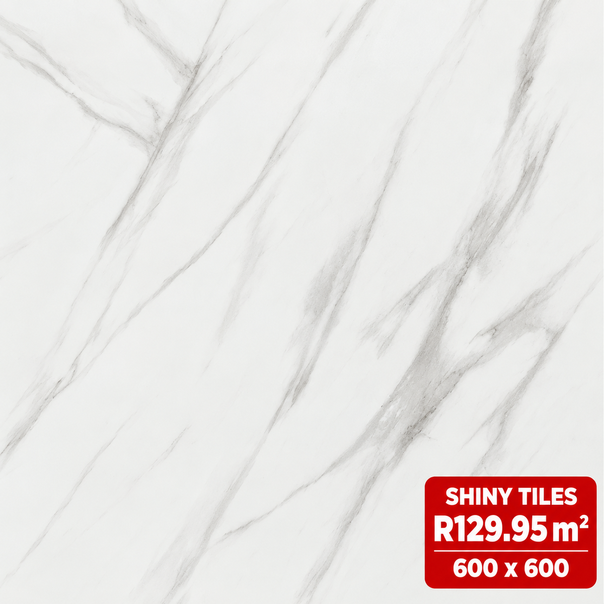 600x600 Porcelain Floor & Wall Tiles C- GR Shiny R129 m2