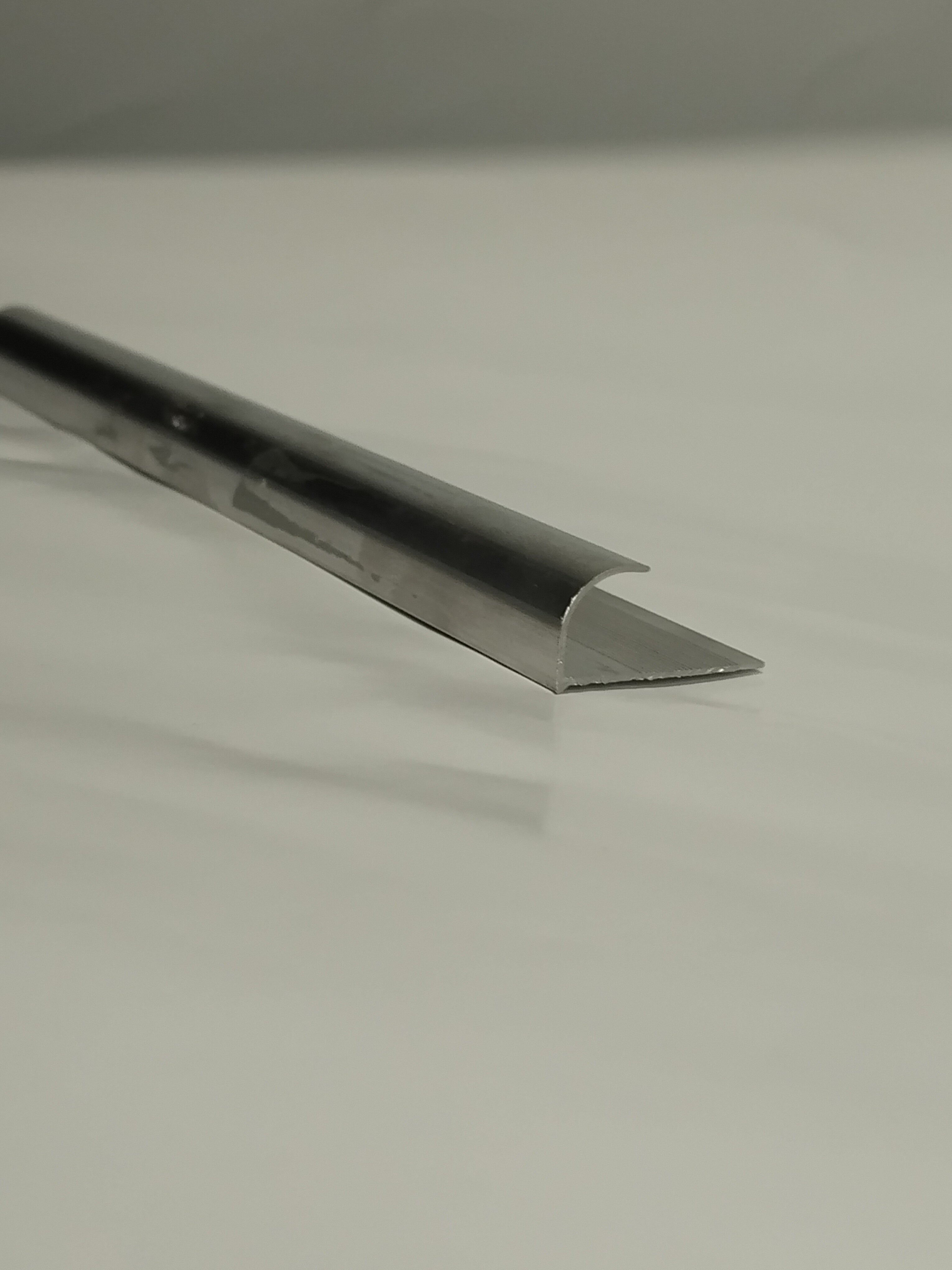 TP W12-153 Nat Aluminium Round Edge Trim 12mm