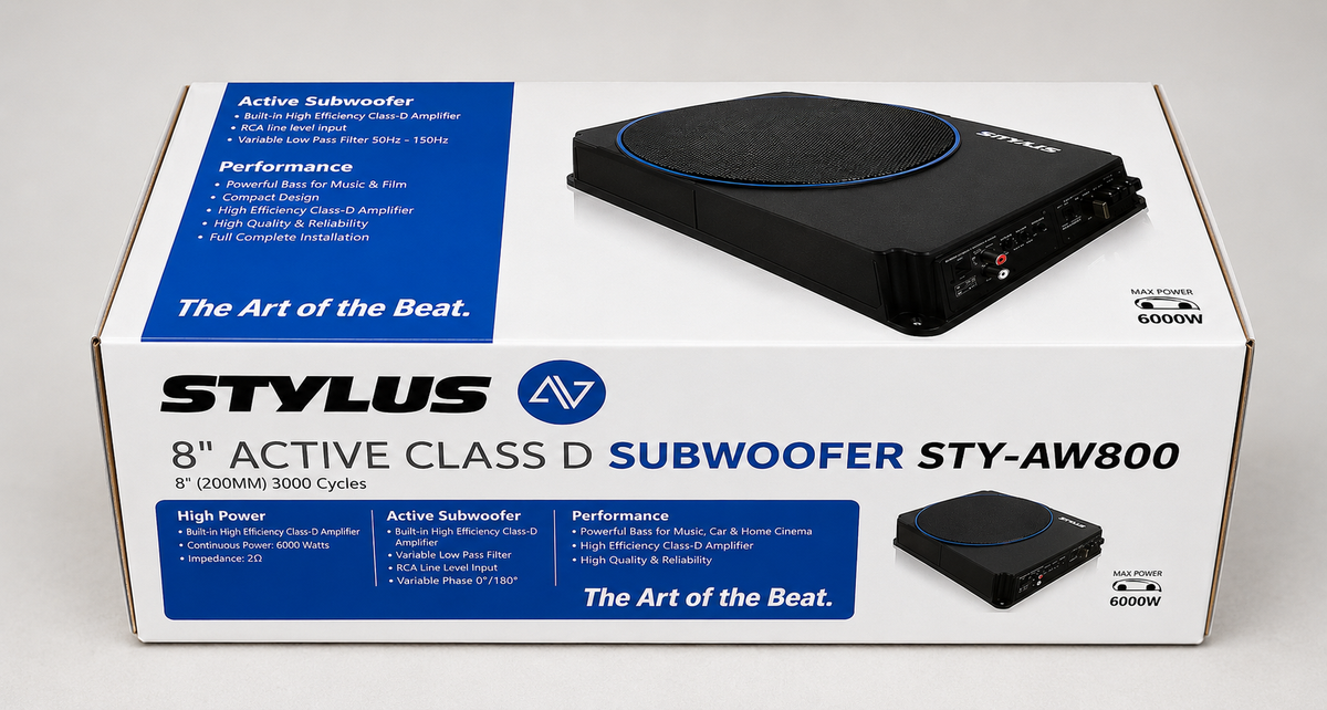 STY-AW800 8” ACTIVE CLASS D SUBWOOFER R1899