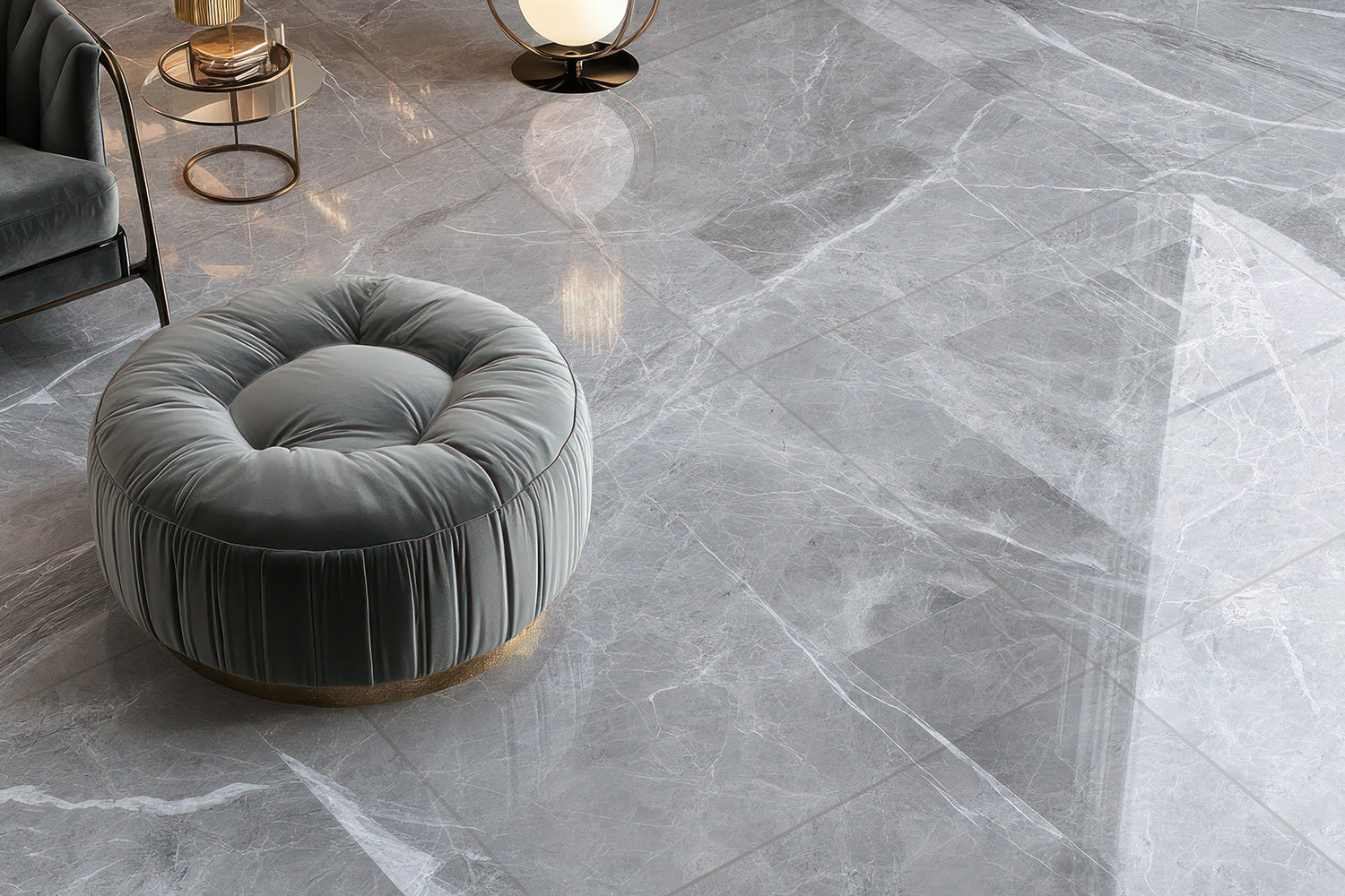Calypso Grey 600X600 A Shiny 2.160m2/Box (3rd Grade)