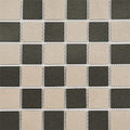 Chess Black/White Anti-slip Porcelain Mosaic (Floor & wall) 22/Box 300x300mm