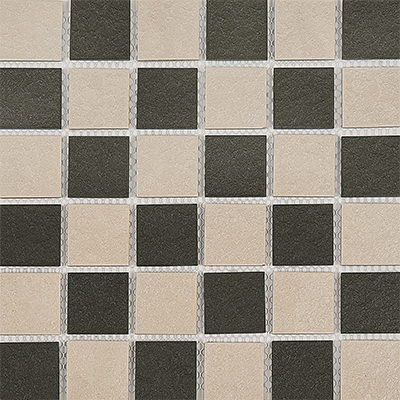 Chess Black/White Anti-slip Porcelain Mosaic (Floor & wall) 22/Box 300x300mm