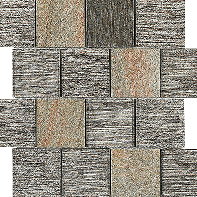 Glasier Dusk square glass/stone (Wall) 11/Box 330x295mm