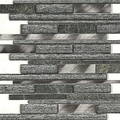 Glacier Midnight Interlocking Glass/Allu/Stone (Wall) 11/Box 315x295mm