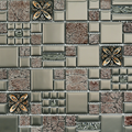 Pewter Floral Combo (Wall) 11/Box 295x300mm