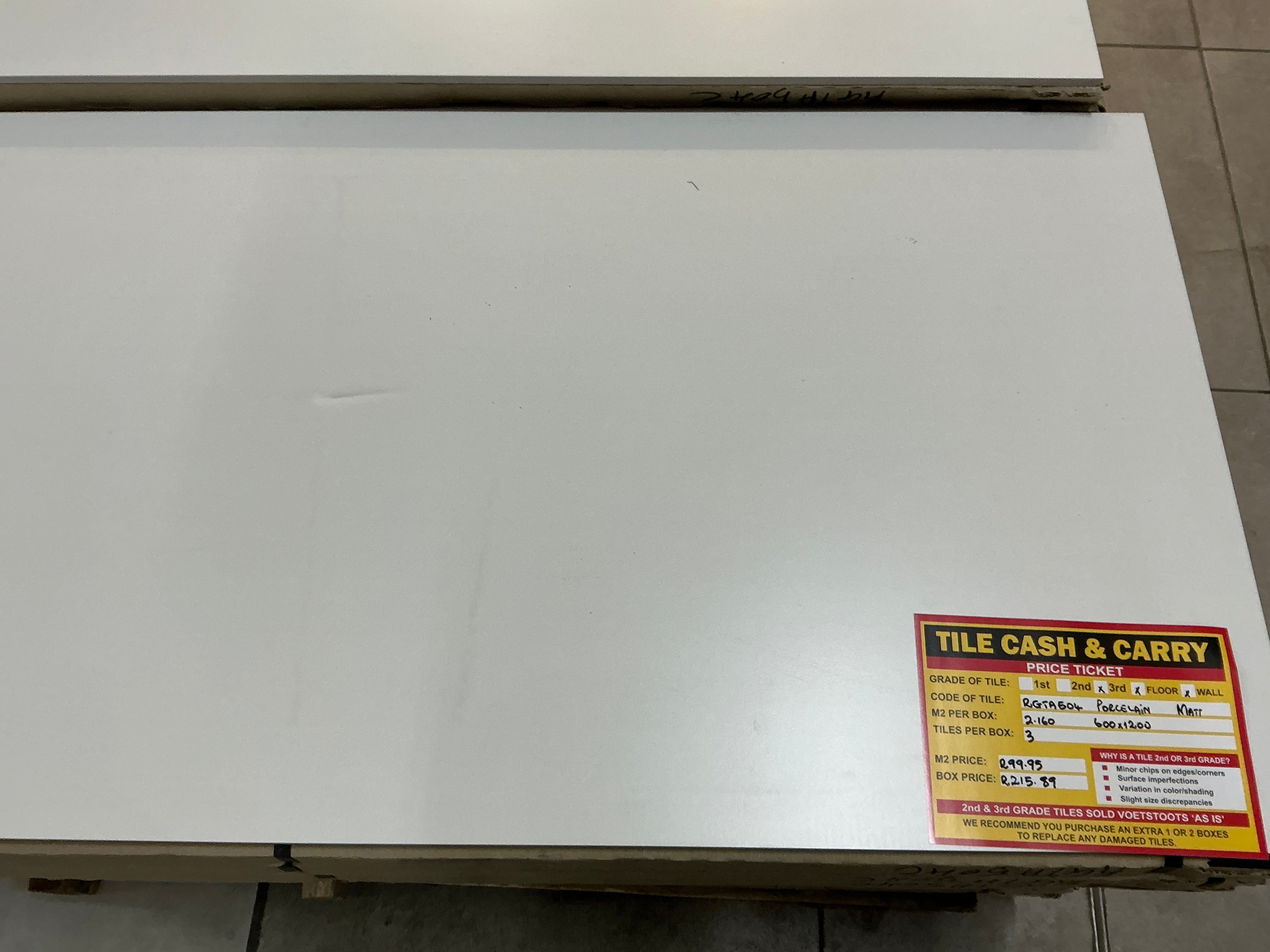 RGTA504 Size 600 × 1200 Floor /  Wall Tiles | Premium Large Format Tiles R99.95 m2