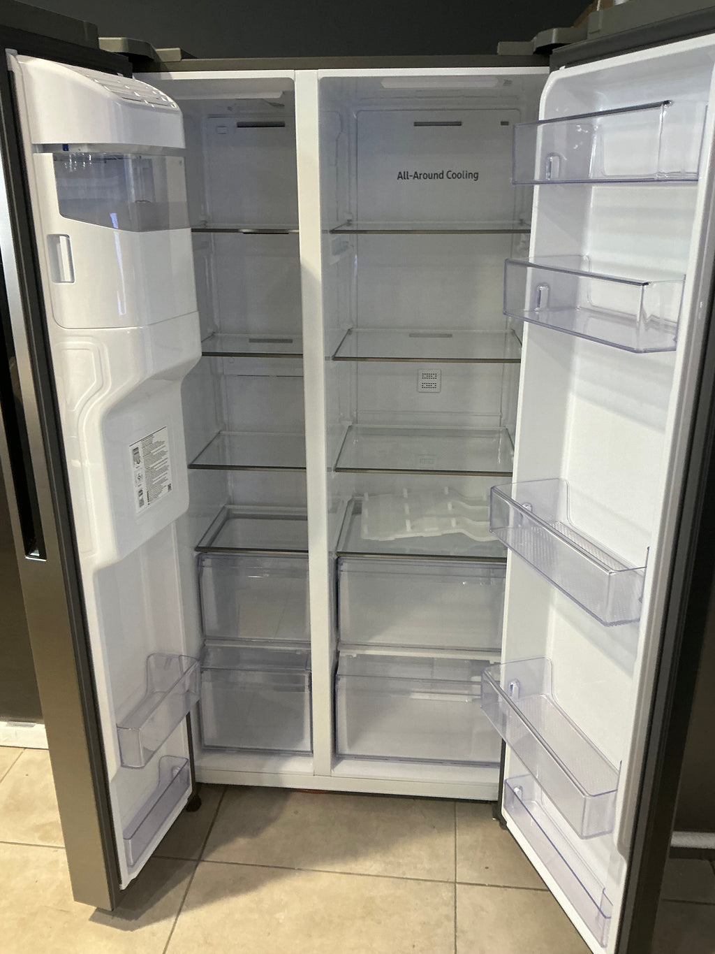 SAMSUNG S6544 RSG5DS4 617 LITRE DOUBLE DOOR FRIDGE ICE/ WATER PLUMB DEMO R22000 ONE YEAR WARRANTY