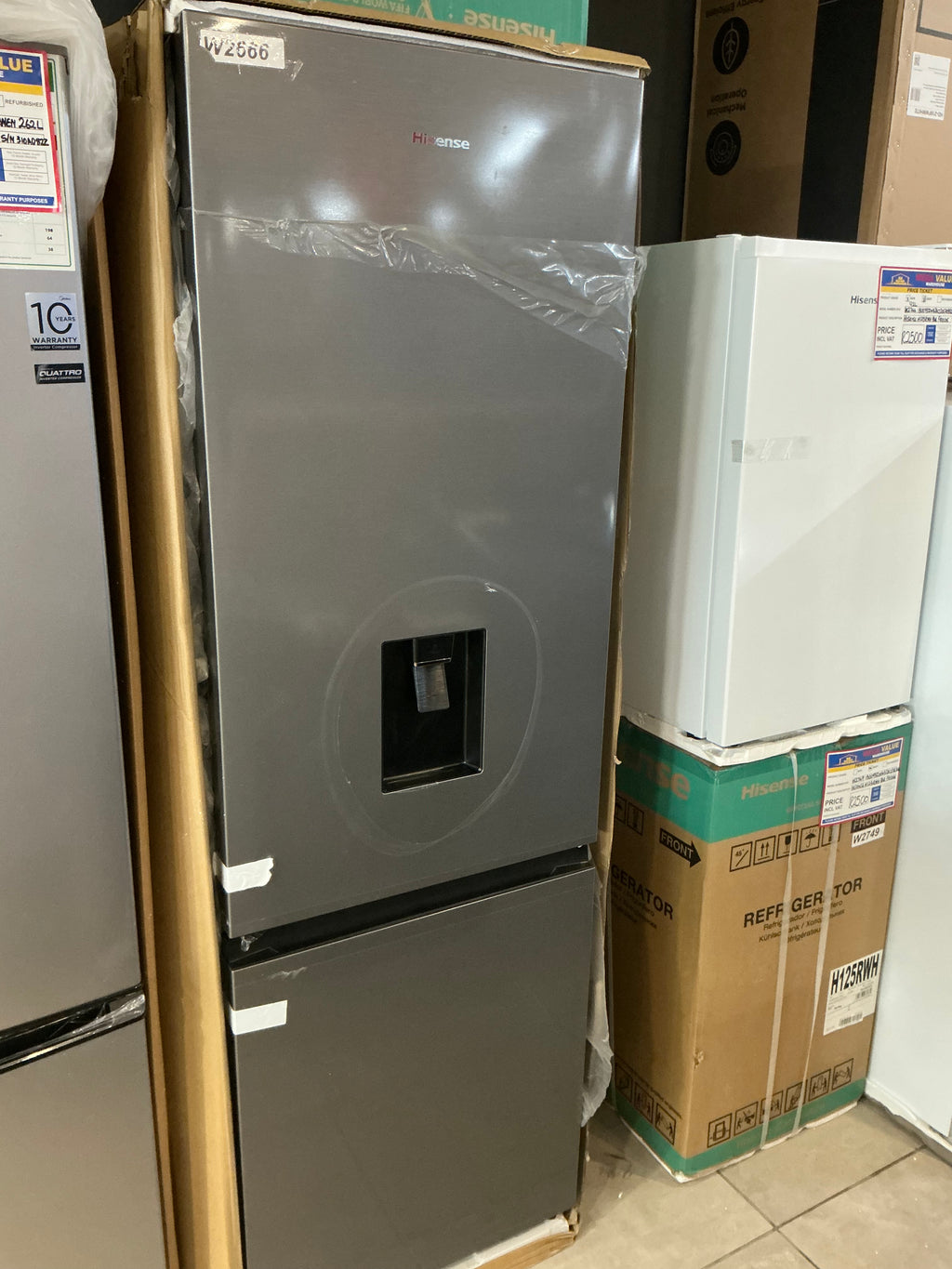 MIDEA FROST FREE FRIDGE/ FREEZER W2634 HD-359RWEN 262 LITRES NEW R6300