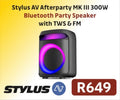 STYLUS AV AFTERPARTY MKIII 300W BLUETOOTH PARTY SPEAKER R649