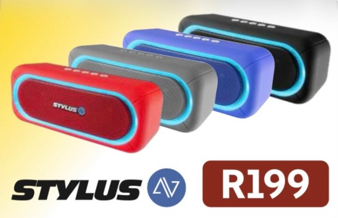 STYLUS BLUETOOTH SPEAKERS 4 COLOURS R199