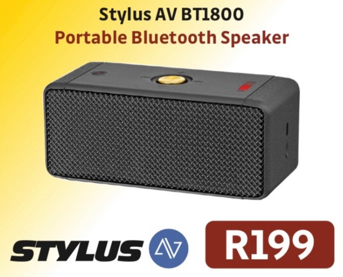 STYLUS AV BT1800 PORTABLE BLUETOOTH SPEAKER R199