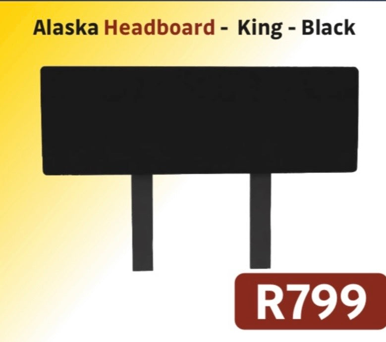 ALASKA HEADBOARD KING - BLACK R799