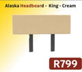 ALASKA HEADBOARD KING - CREAM R799