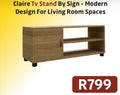 CLAIRE TV STAND MODERN DESIGN FOR LIVING ROOM SPACES R799