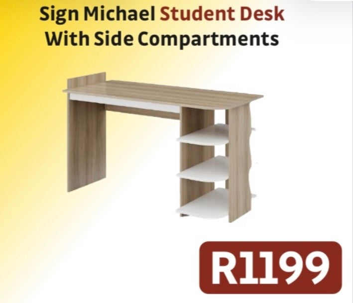 MICHAEL STUDENT/ OFFICE  DESK WITH SIDE COMPARTMENTS R1199