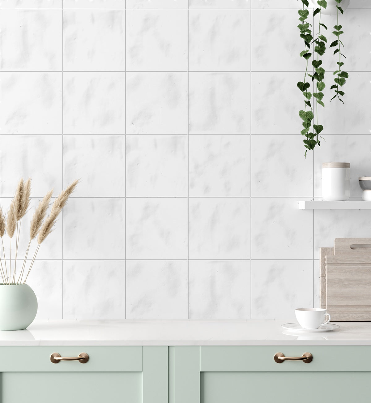 Maiolica Satin White 200X200 A Satin 1.520m2/Box (3rd Grade)