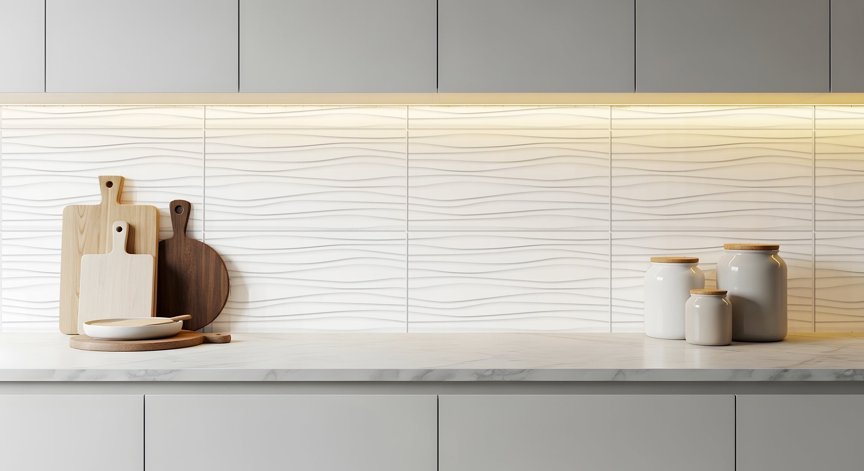 Matt White Wave 300X600 A Satin 2.520m2/Box (2nd Grade)