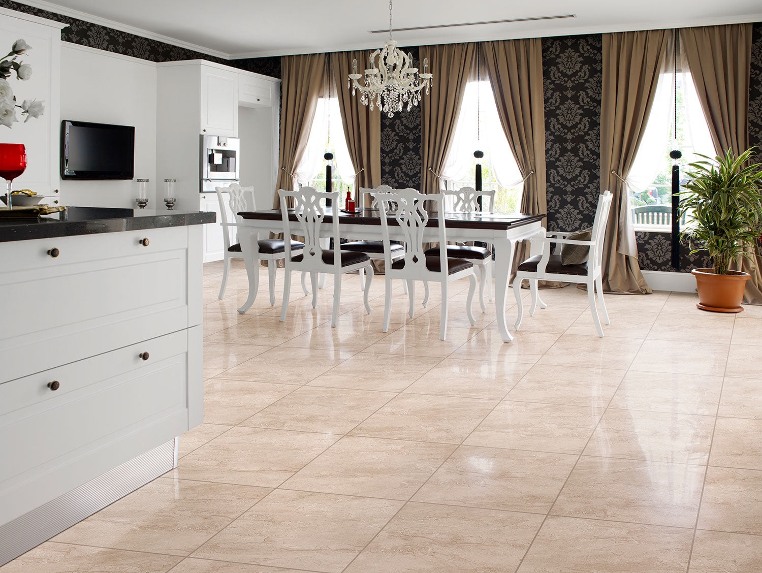 Olympus Beige Eco 600X600 A Shiny 2.160m2/Box (1st Grade)