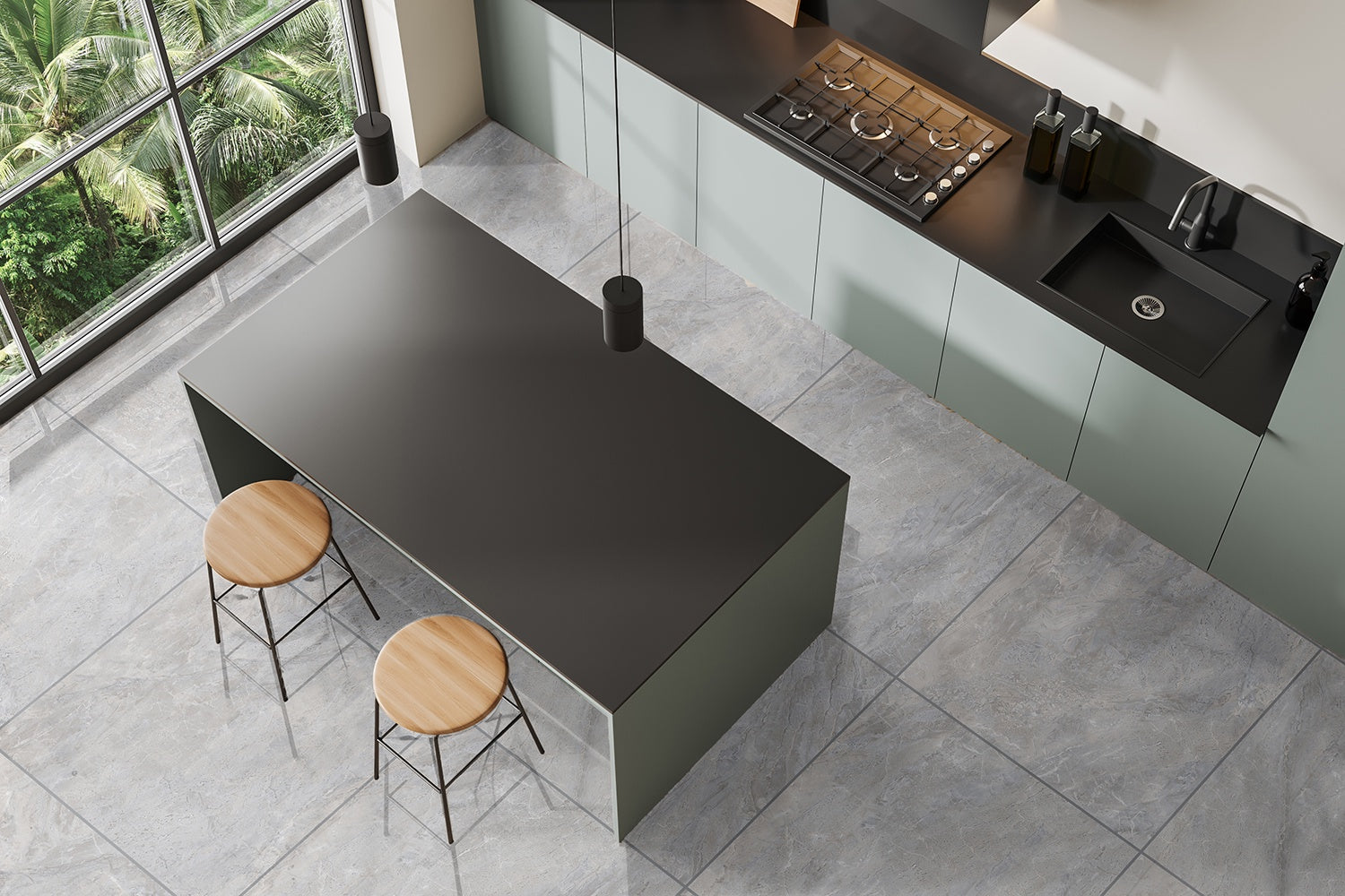 Orient Grey Eco 800X800 A Shiny 2.560m2/Box (2nd Grade)