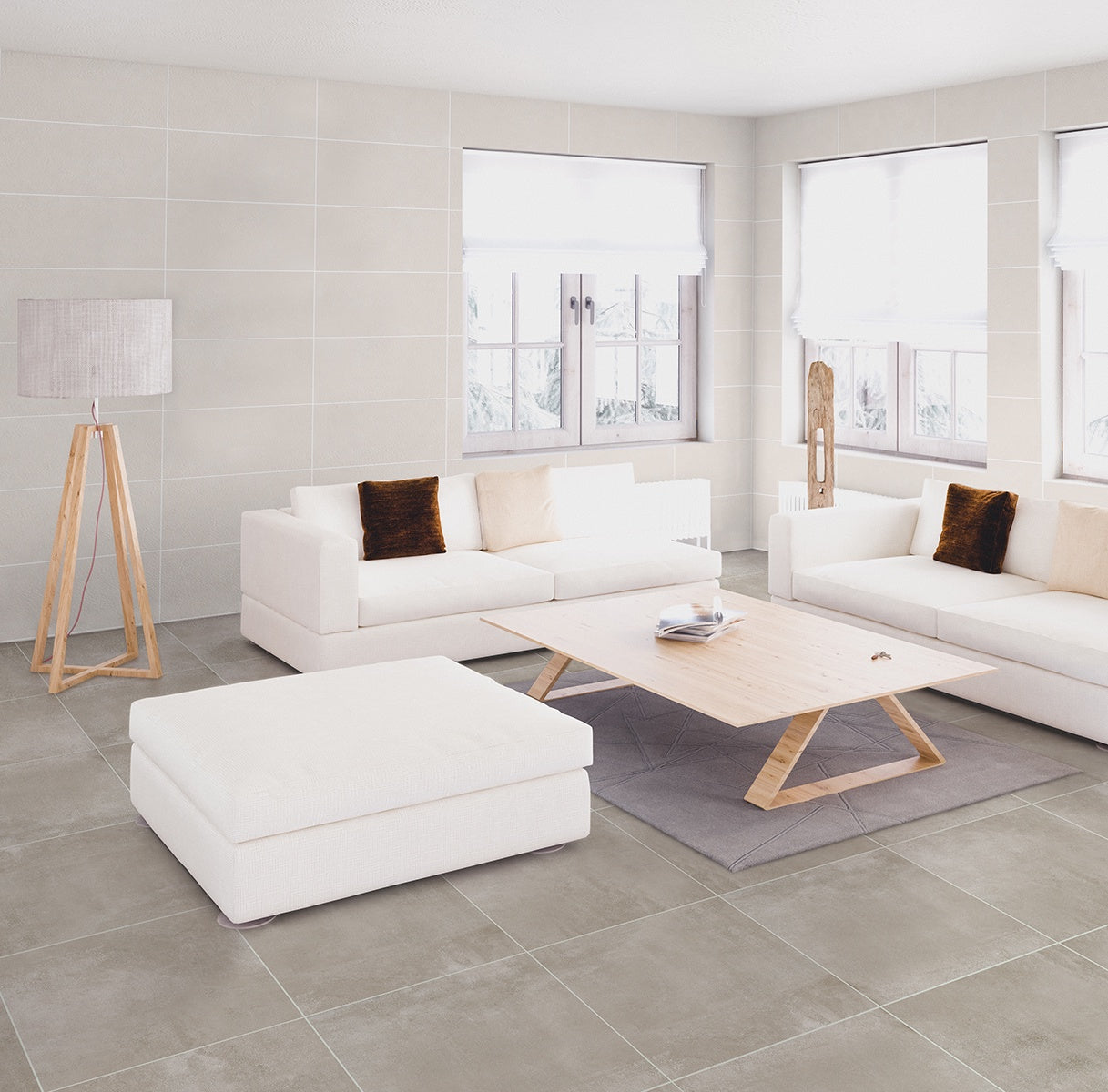 Style Cement Beige 600X600 A Matt 2.160m2/Box (3rd Grade)