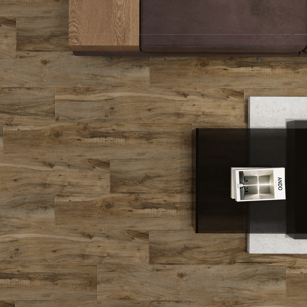 Series 540 Click Vinyl Wood Pecan 32/0,4mm (228,6x1219,2 5,5mm) 2.23m2/Box