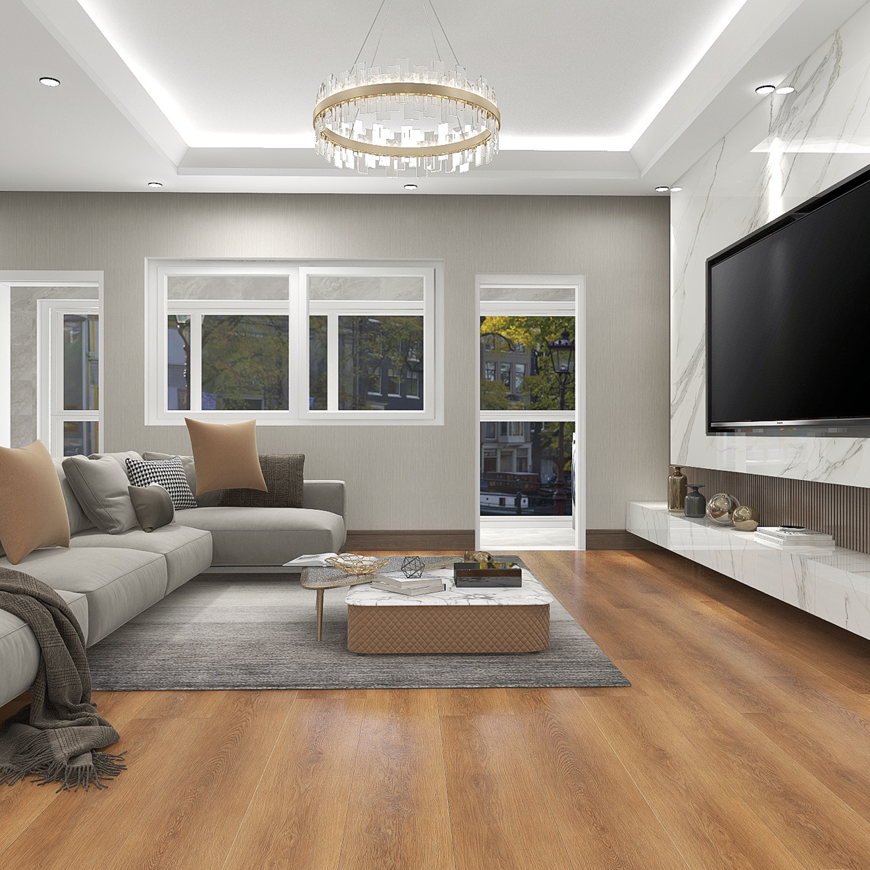 Vinyl Flooring Series 120 Castle Brown 22/0,2 (184,15x1219,2x2,0) 4.94 m2/Box