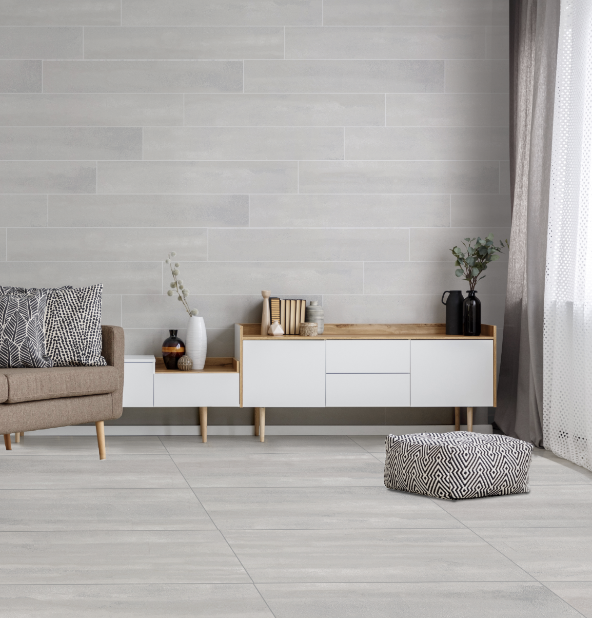 Icon Cement M-Grey Eco 600X1200 A Matt 2.160m2/Box (1st Grade)