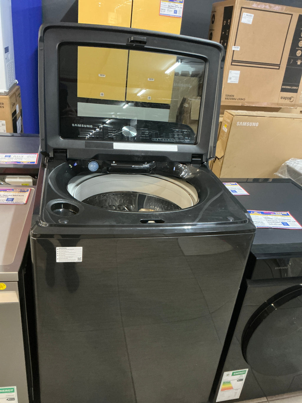 SAMSUNG TOP LOADER S6580 WA27B8375G 27 KG DEMO R12,500 ONE YEAR WARRANTY