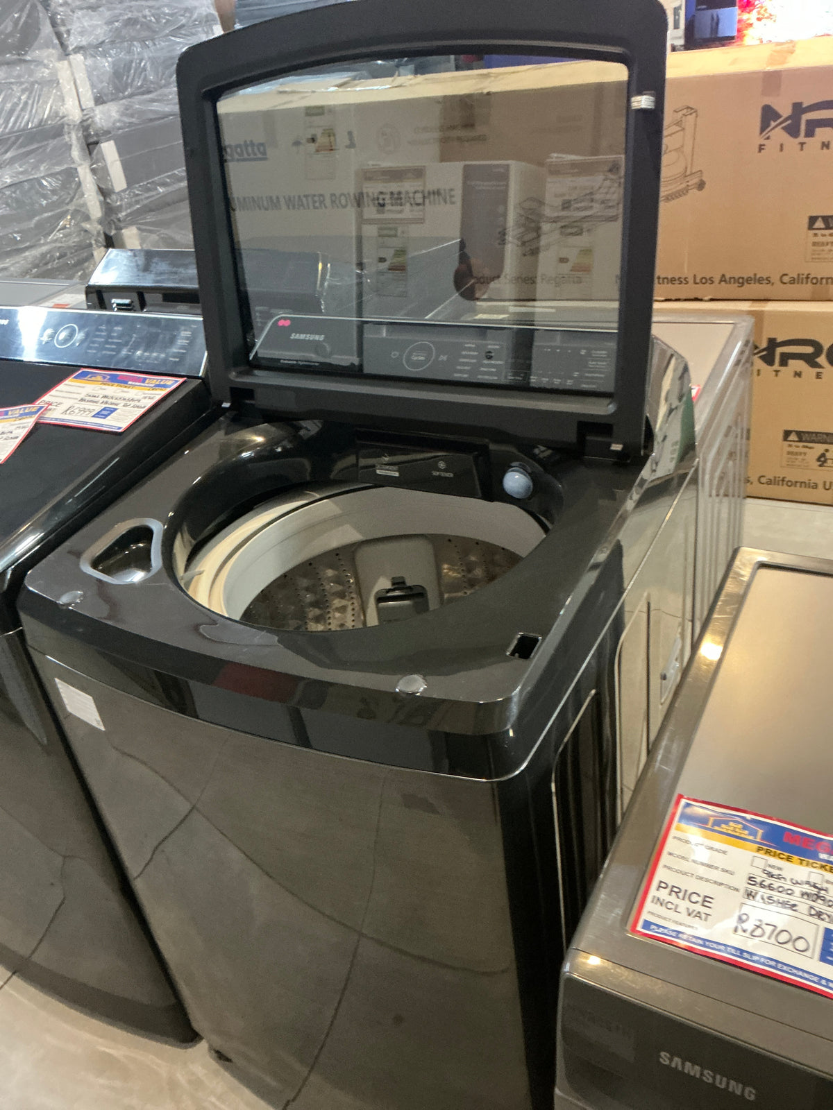 SAMSUNG TOP LOADER WASHING MACHINE WAI9CG6745BVFA 19 KG DEMO R7500