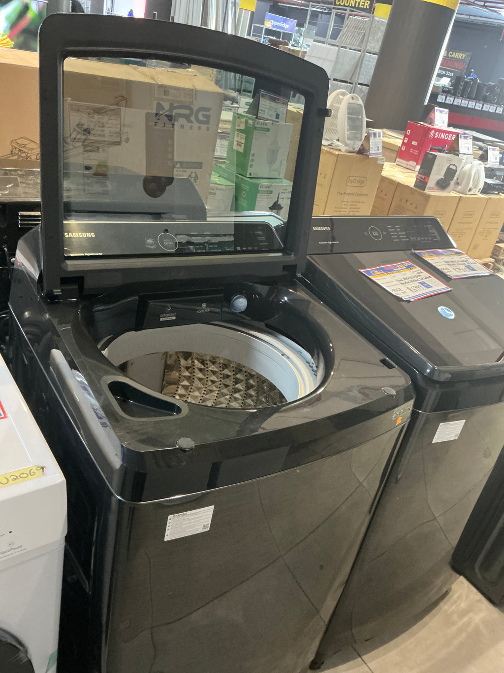 SAMSUNG TOP LOADER WASHING MACHINE S6362 WAI5CG5745BVFA 15 KG DEMO R6999 ONE YEAR WARRANTY