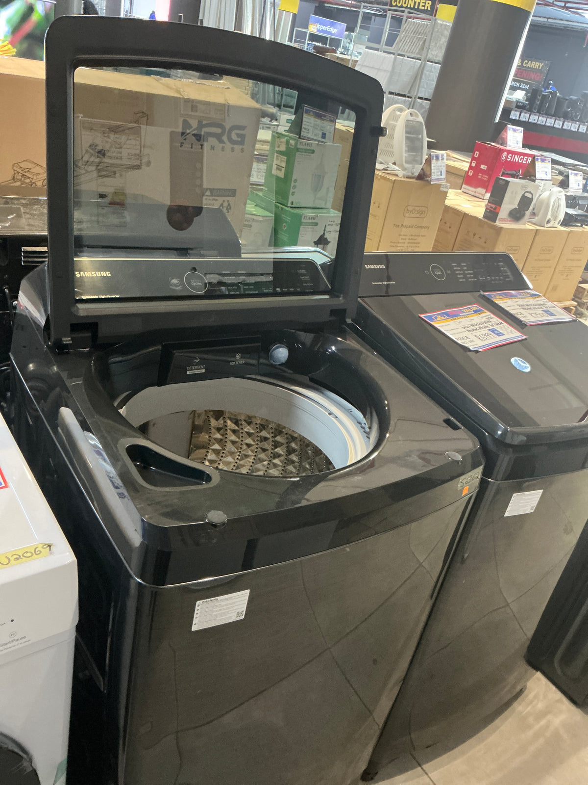 SAMSUNG TOP LOADER WASHING MACHINE S6362 WAI5CG5745BVFA 15 KG DEMO R6999 ONE YEAR WARRANTY